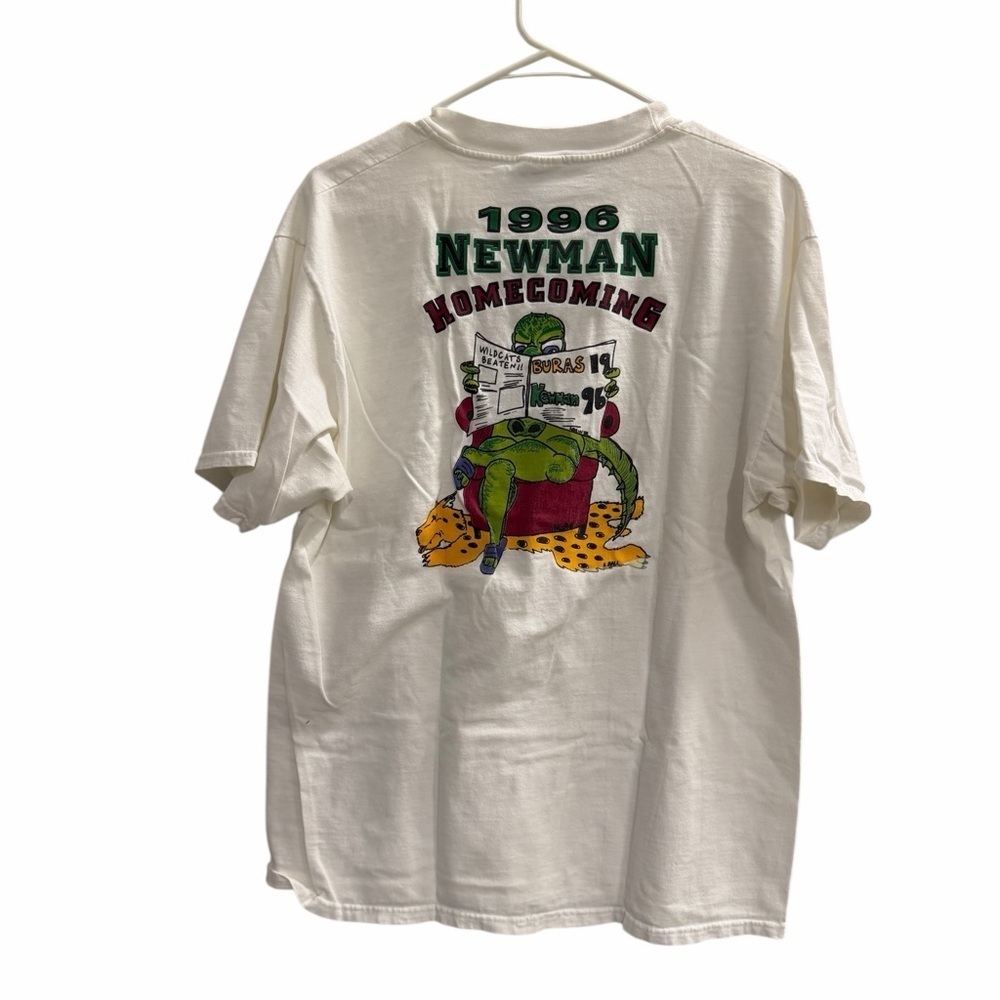 Vintage 1996 Newman Homecoming White T-Shirt Size Large
